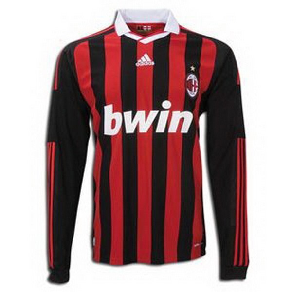 Maillot Football AC Milan Domicile ML Retro 2009 2010 Rouge